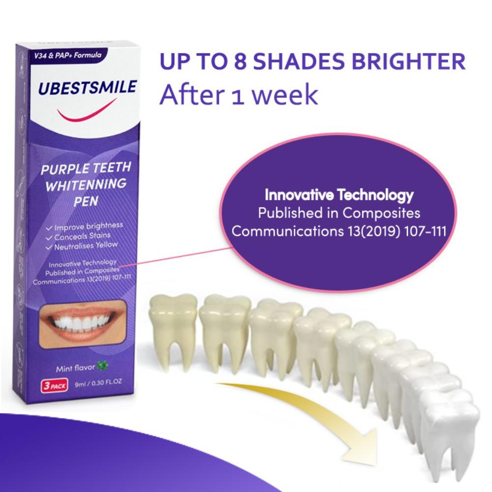 UBESTSMILE V34&PAP+ Formula Pu - огляд і ціна Teeth Whitening Pens