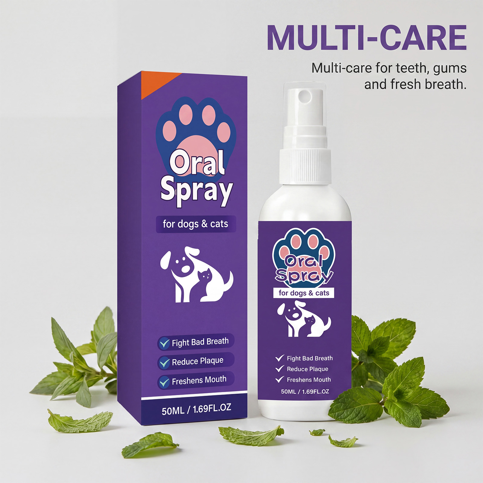 Pet Oral Spray Dog Cat Teeth C - огляд і ціна Teeth Whitening Mouthwash